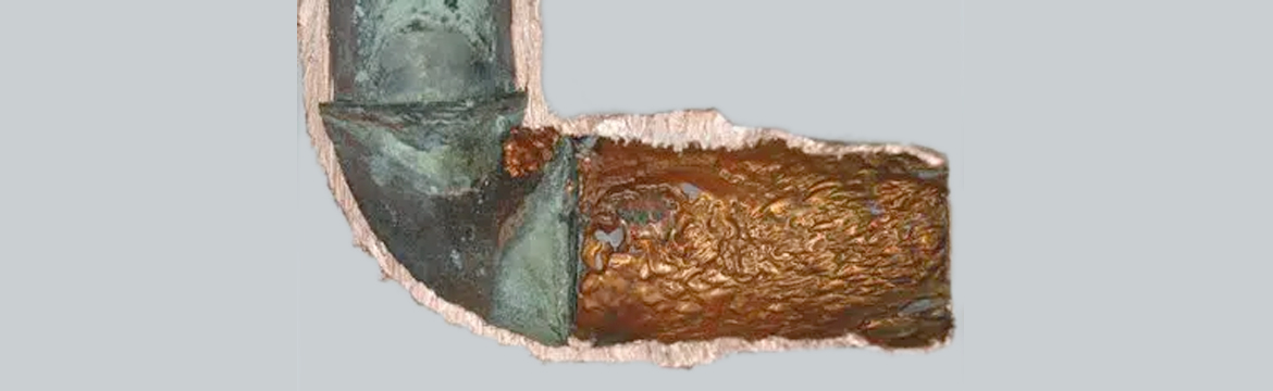 Abrasion Corrosion on a Pipe